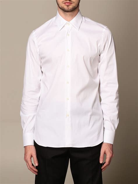 prada shirt wit|prada men's dress shirt white.